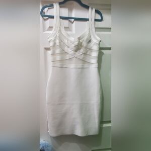 White Sleeveless Akira Dress